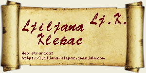 Ljiljana Klepac vizit kartica